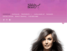 Tablet Screenshot of nikkisbeauty.com